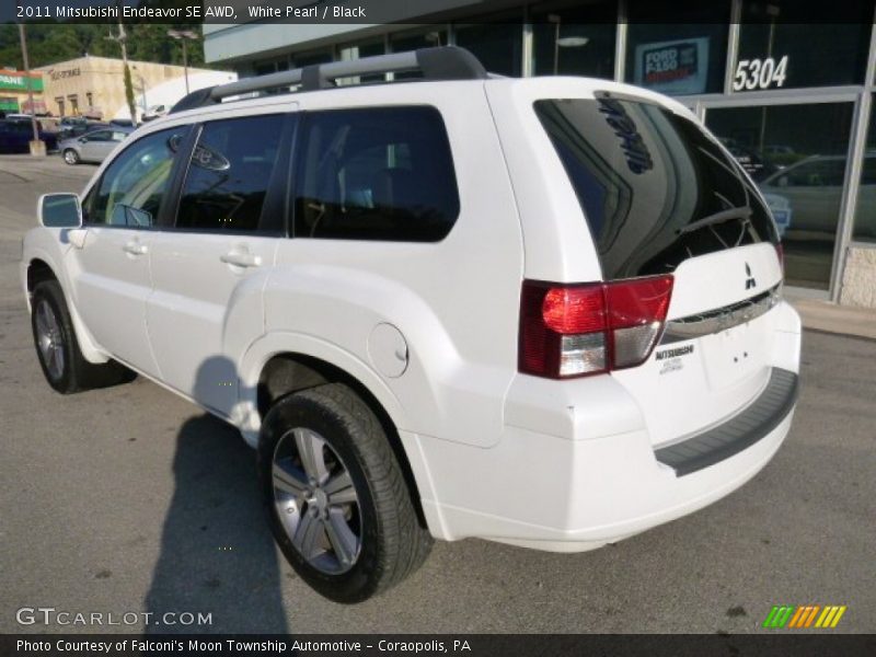 White Pearl / Black 2011 Mitsubishi Endeavor SE AWD