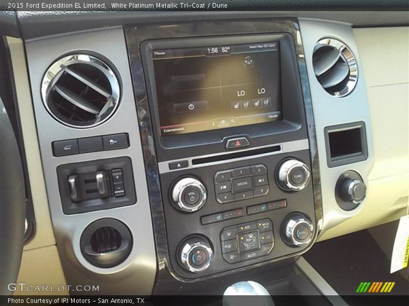 White Platinum Metallic Tri-Coat / Dune 2015 Ford Expedition EL Limited
