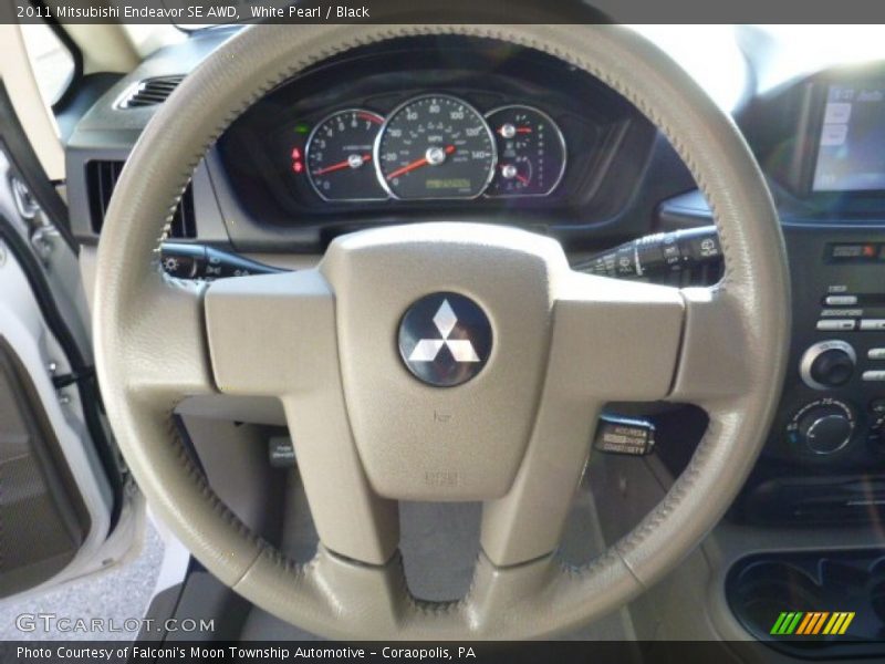 White Pearl / Black 2011 Mitsubishi Endeavor SE AWD