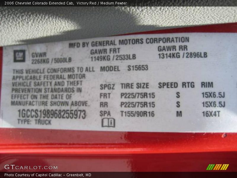 Victory Red / Medium Pewter 2006 Chevrolet Colorado Extended Cab