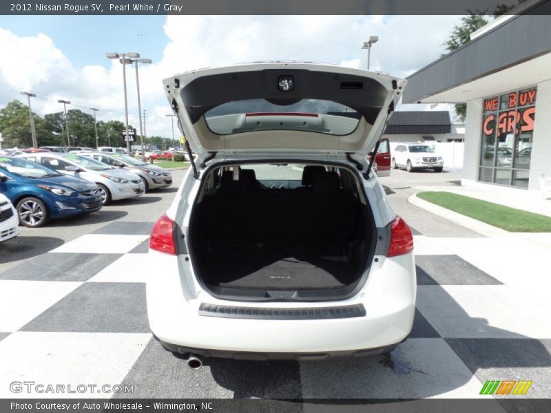 Pearl White / Gray 2012 Nissan Rogue SV