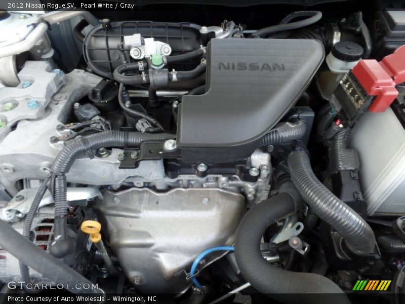 Pearl White / Gray 2012 Nissan Rogue SV