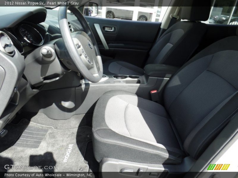 Pearl White / Gray 2012 Nissan Rogue SV