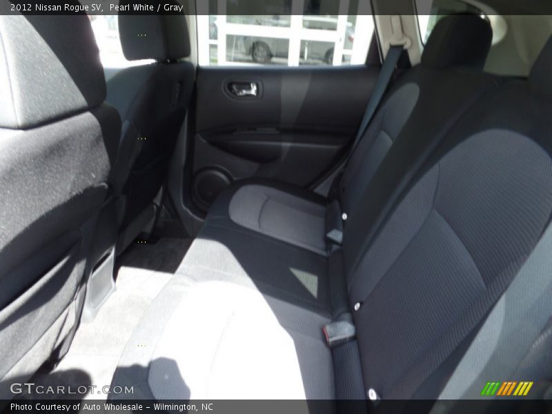Pearl White / Gray 2012 Nissan Rogue SV