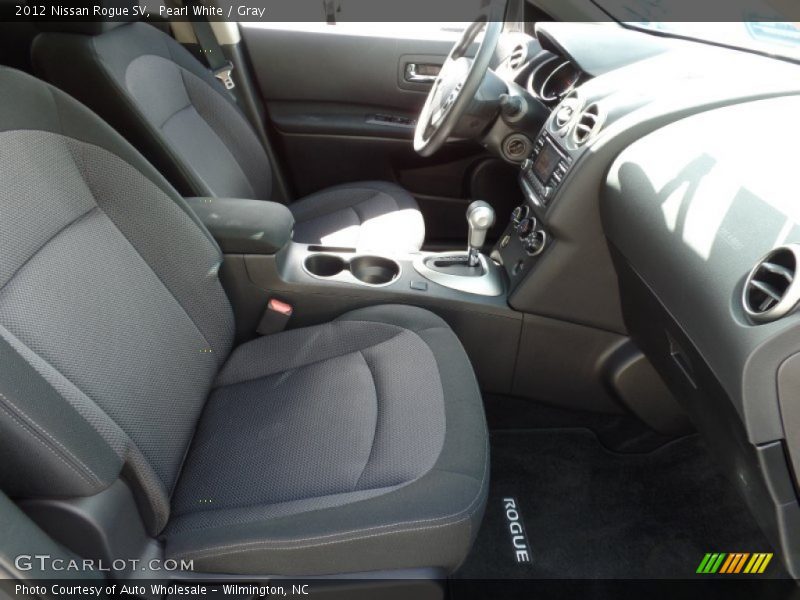 Pearl White / Gray 2012 Nissan Rogue SV