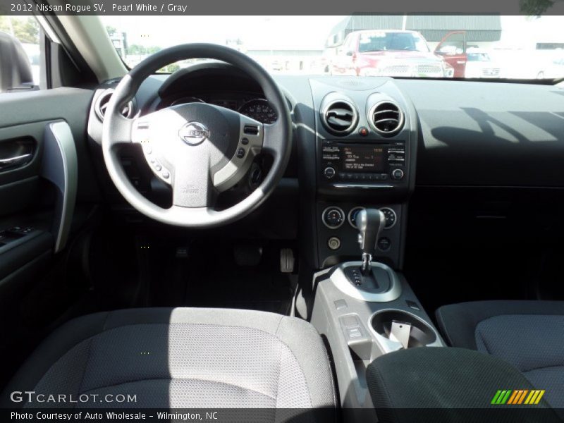 Pearl White / Gray 2012 Nissan Rogue SV