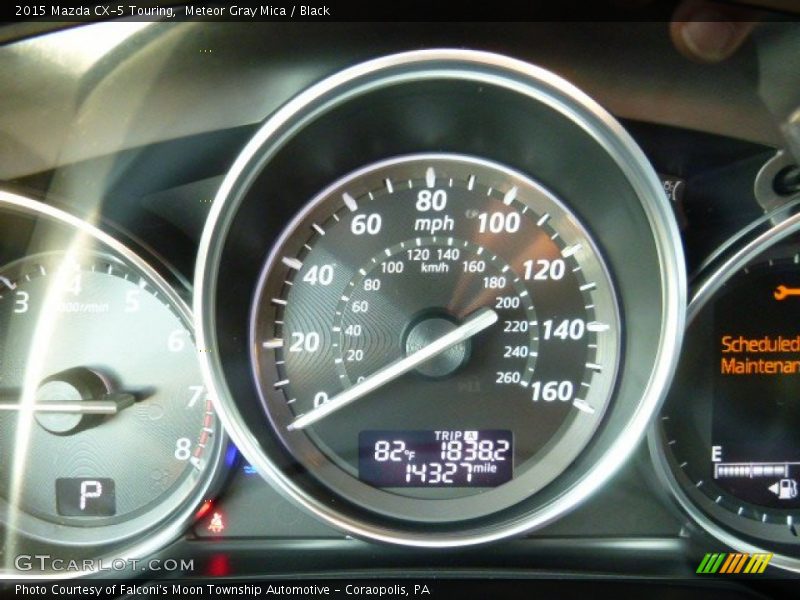 Meteor Gray Mica / Black 2015 Mazda CX-5 Touring