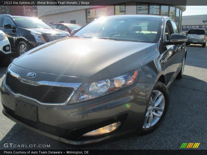 Metal Bronze Pearl Metallic / Beige 2013 Kia Optima LX