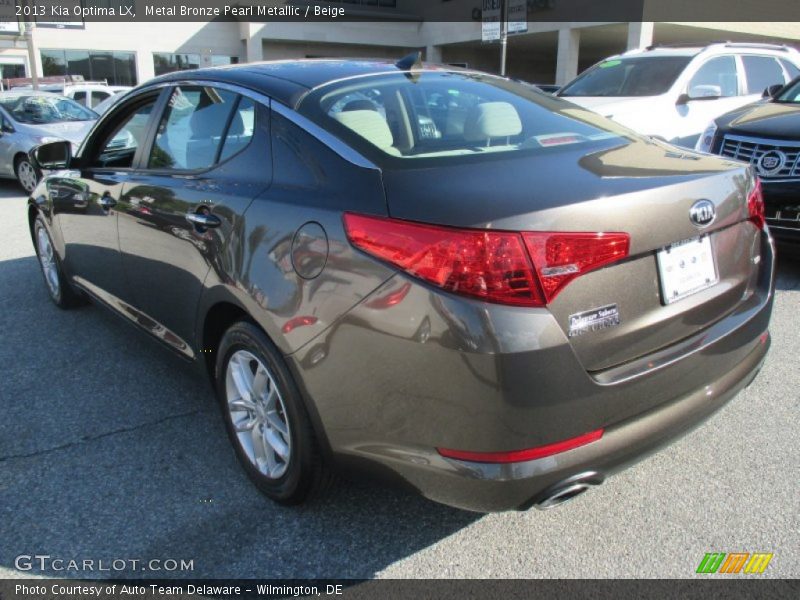 Metal Bronze Pearl Metallic / Beige 2013 Kia Optima LX