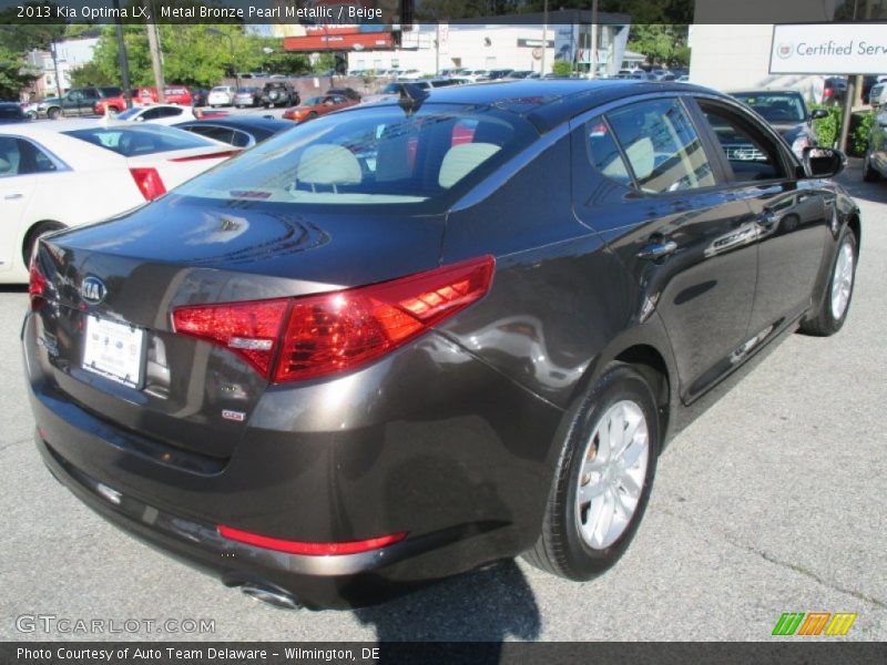 Metal Bronze Pearl Metallic / Beige 2013 Kia Optima LX
