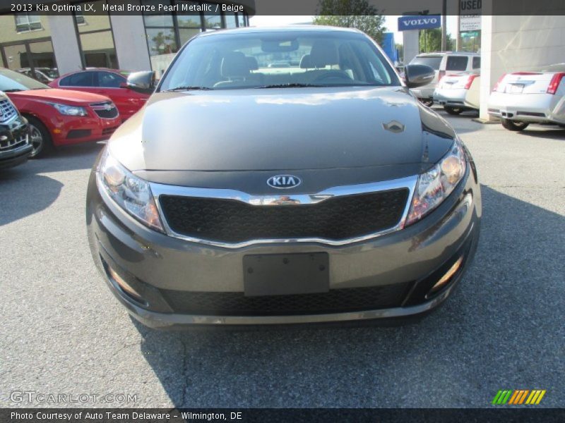 Metal Bronze Pearl Metallic / Beige 2013 Kia Optima LX