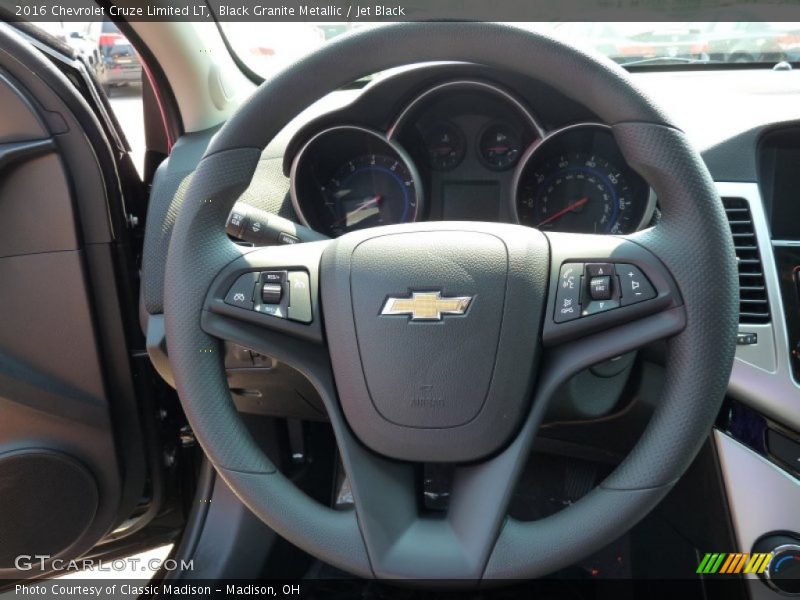Black Granite Metallic / Jet Black 2016 Chevrolet Cruze Limited LT