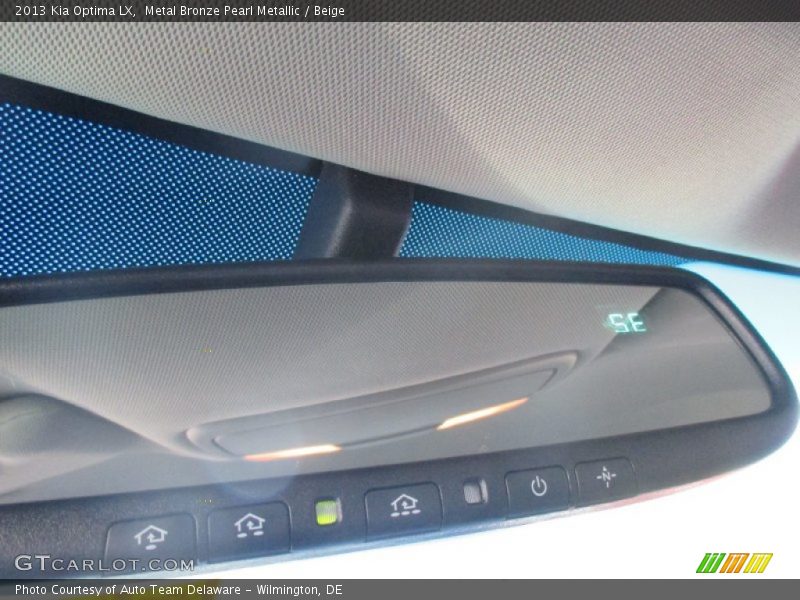 Metal Bronze Pearl Metallic / Beige 2013 Kia Optima LX