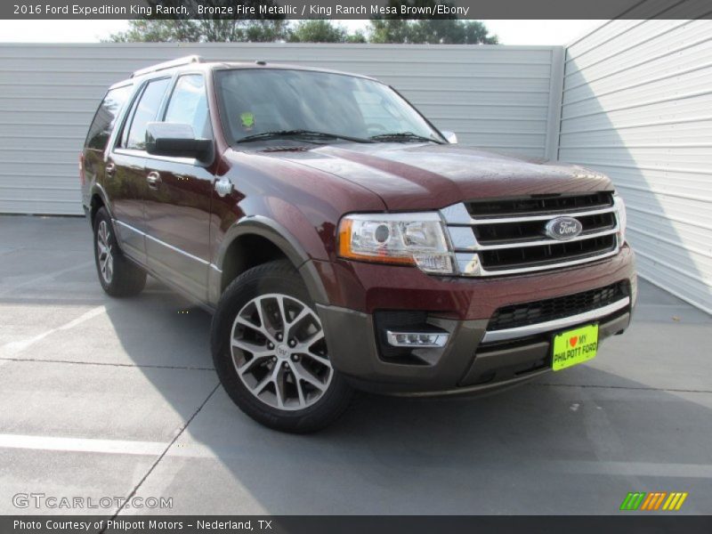 Bronze Fire Metallic / King Ranch Mesa Brown/Ebony 2016 Ford Expedition King Ranch