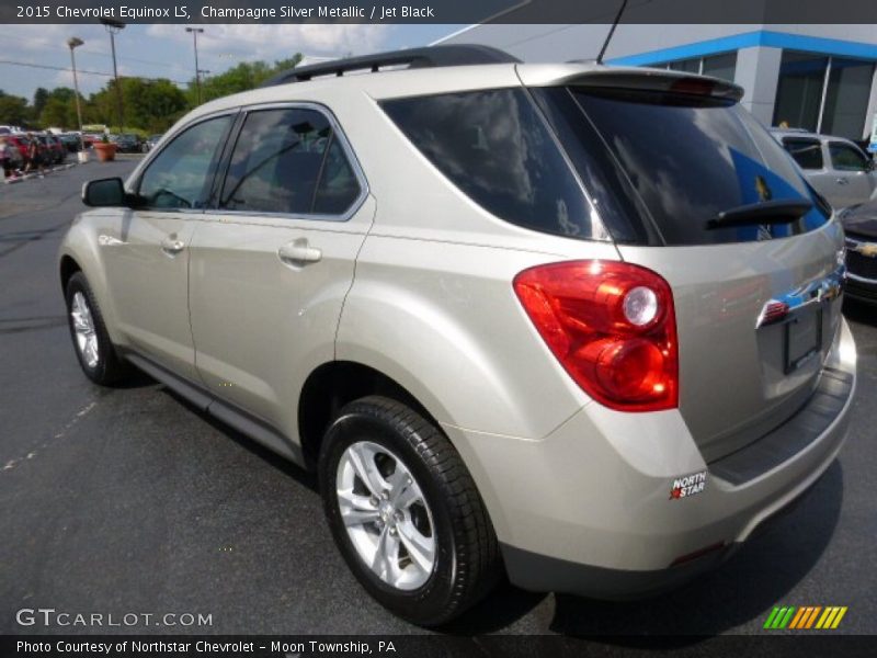 Champagne Silver Metallic / Jet Black 2015 Chevrolet Equinox LS