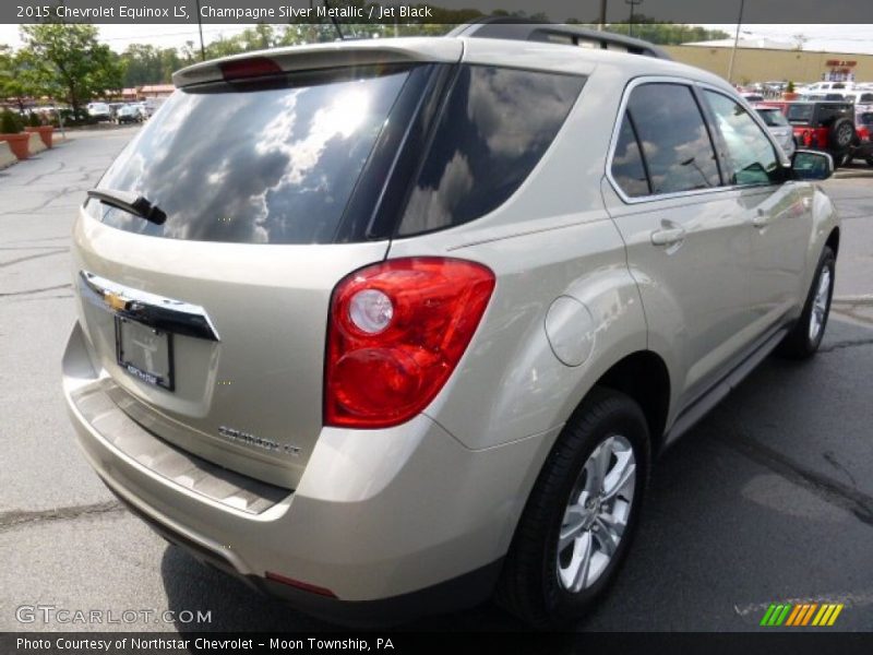 Champagne Silver Metallic / Jet Black 2015 Chevrolet Equinox LS