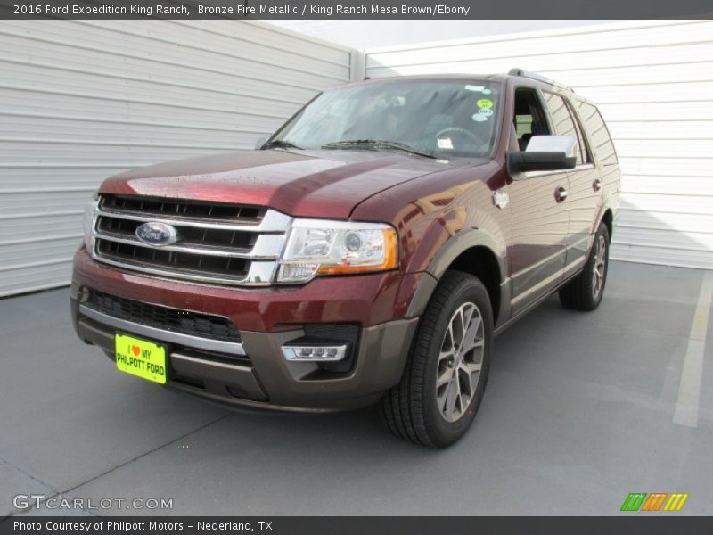 Bronze Fire Metallic / King Ranch Mesa Brown/Ebony 2016 Ford Expedition King Ranch