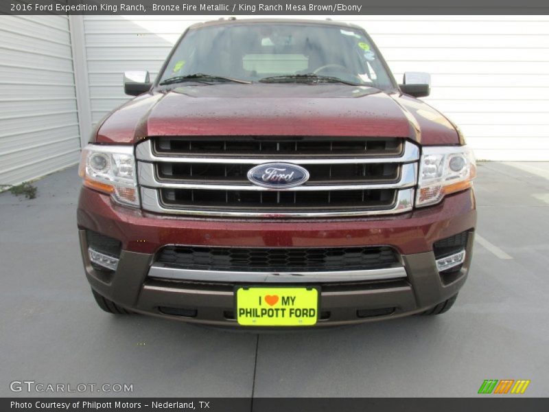 Bronze Fire Metallic / King Ranch Mesa Brown/Ebony 2016 Ford Expedition King Ranch
