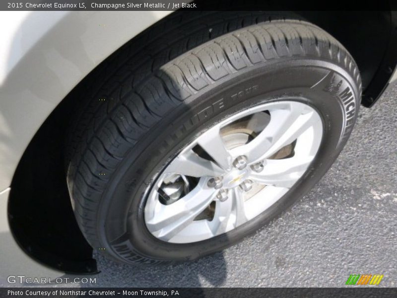 Champagne Silver Metallic / Jet Black 2015 Chevrolet Equinox LS