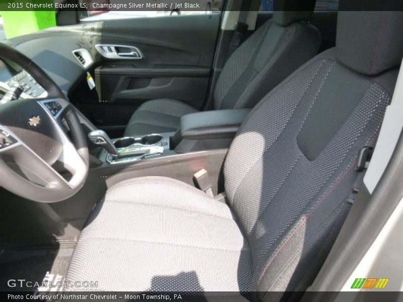 Champagne Silver Metallic / Jet Black 2015 Chevrolet Equinox LS