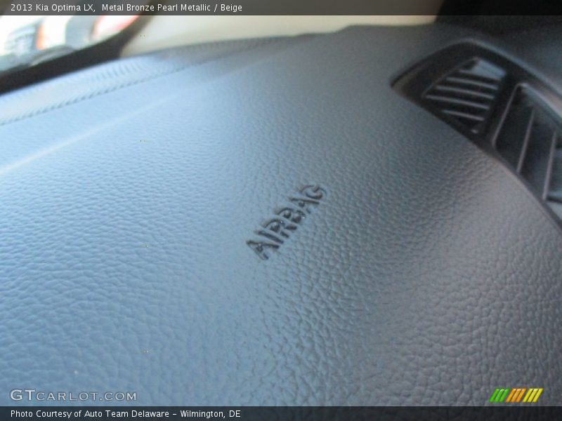 Metal Bronze Pearl Metallic / Beige 2013 Kia Optima LX