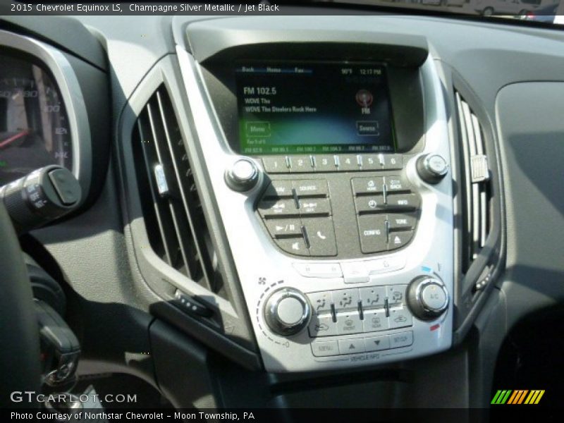 Champagne Silver Metallic / Jet Black 2015 Chevrolet Equinox LS