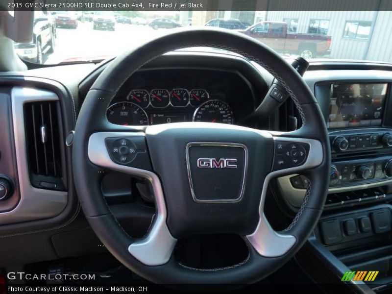 Fire Red / Jet Black 2015 GMC Sierra 2500HD SLE Double Cab 4x4