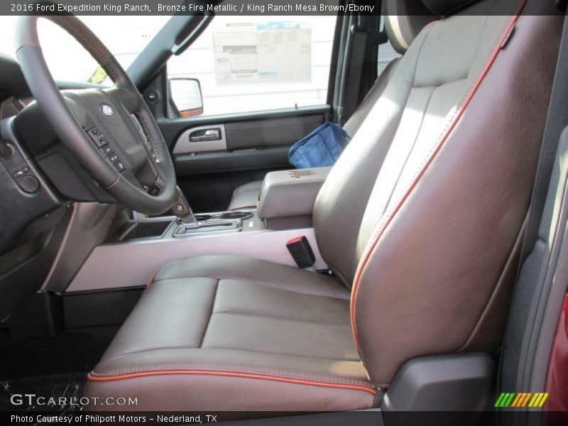 Front Seat of 2016 Expedition King Ranch