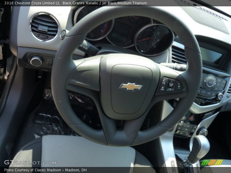 Black Granite Metallic / Jet Black/Medium Titanium 2016 Chevrolet Cruze Limited LS