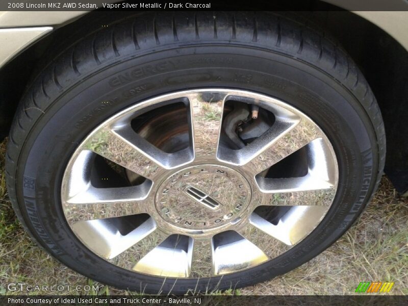 Vapor Silver Metallic / Dark Charcoal 2008 Lincoln MKZ AWD Sedan