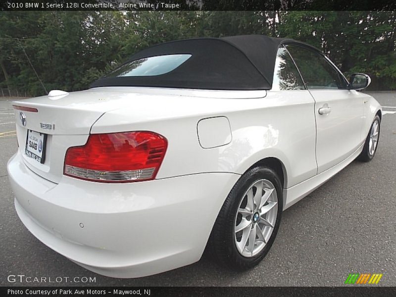 Alpine White / Taupe 2010 BMW 1 Series 128i Convertible