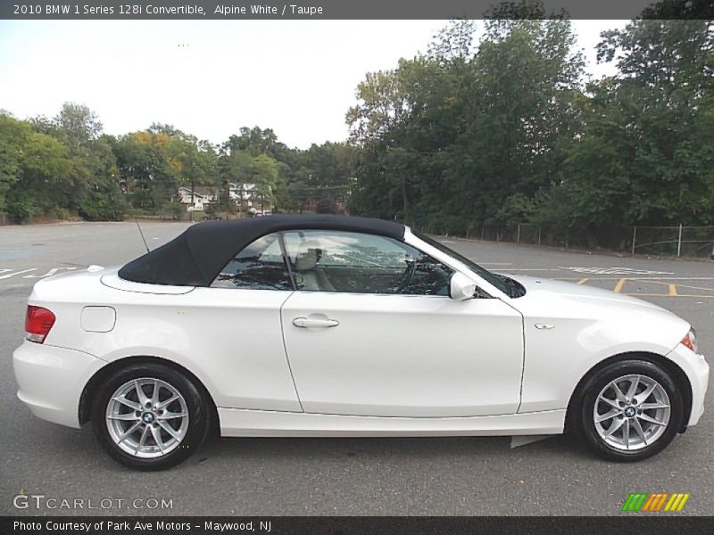 Alpine White / Taupe 2010 BMW 1 Series 128i Convertible