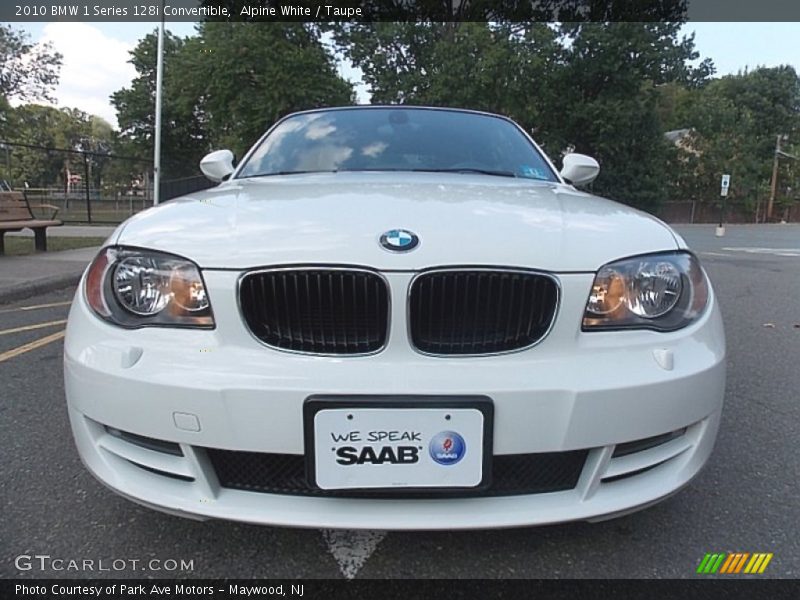 Alpine White / Taupe 2010 BMW 1 Series 128i Convertible