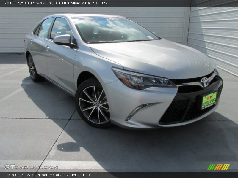 Celestial Silver Metallic / Black 2015 Toyota Camry XSE V6