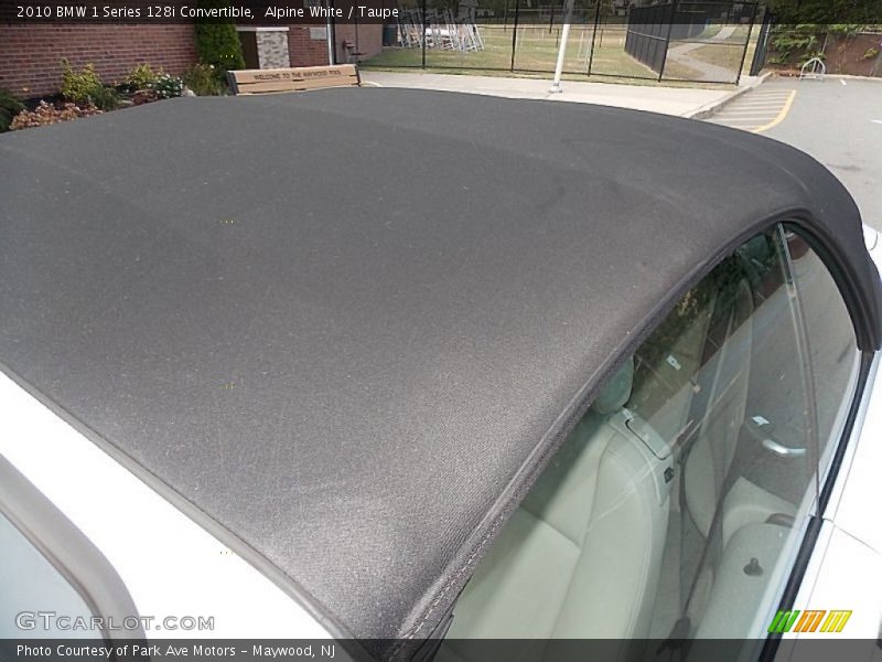 Alpine White / Taupe 2010 BMW 1 Series 128i Convertible