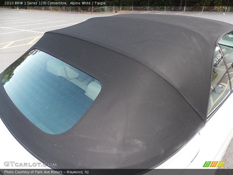Alpine White / Taupe 2010 BMW 1 Series 128i Convertible