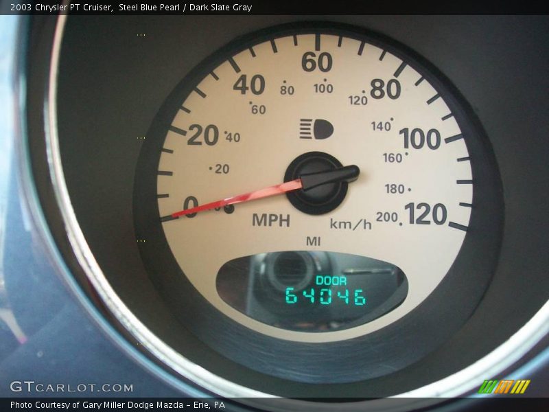 Steel Blue Pearl / Dark Slate Gray 2003 Chrysler PT Cruiser