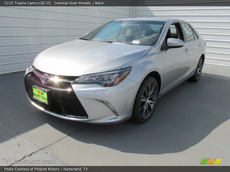 Celestial Silver Metallic / Black 2015 Toyota Camry XSE V6