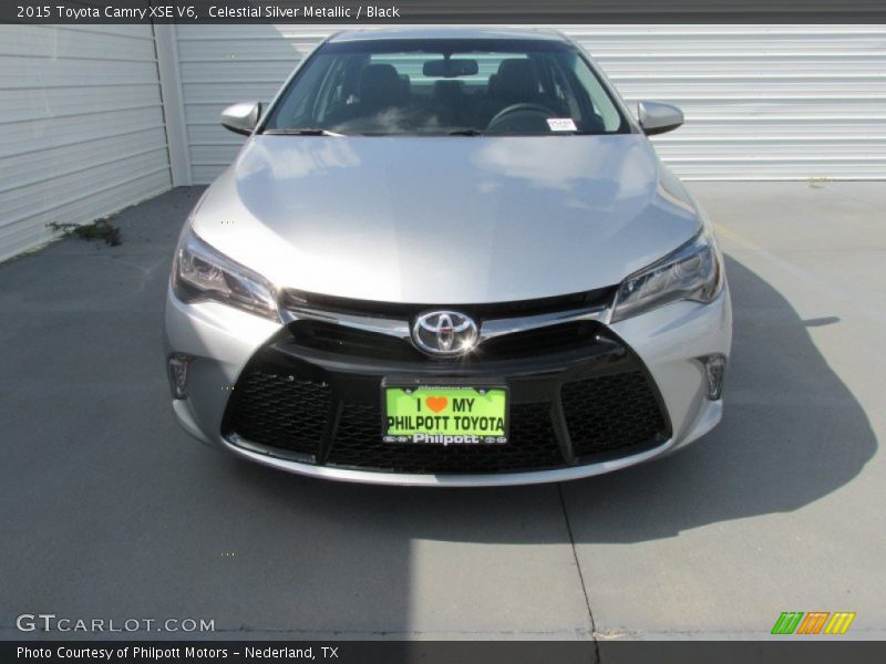 Celestial Silver Metallic / Black 2015 Toyota Camry XSE V6