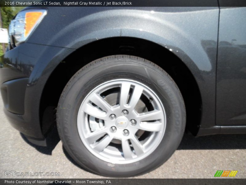 Nightfall Gray Metallic / Jet Black/Brick 2016 Chevrolet Sonic LT Sedan