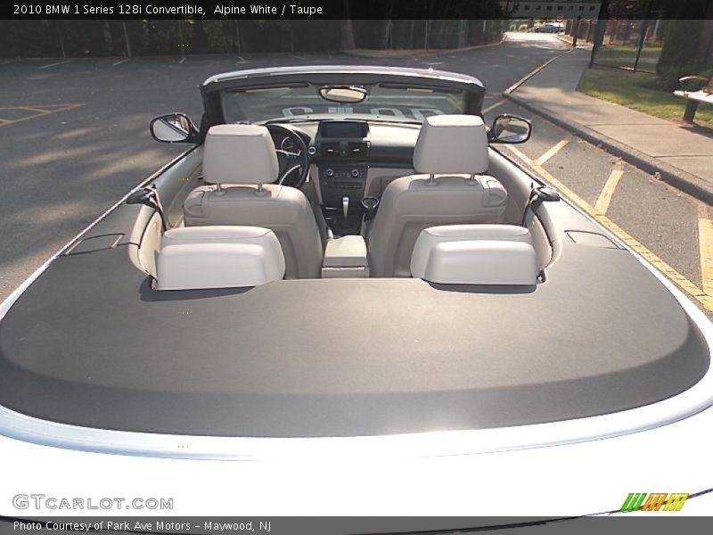 Alpine White / Taupe 2010 BMW 1 Series 128i Convertible