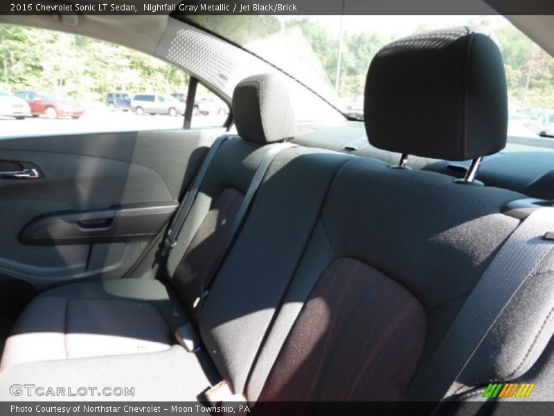 Nightfall Gray Metallic / Jet Black/Brick 2016 Chevrolet Sonic LT Sedan