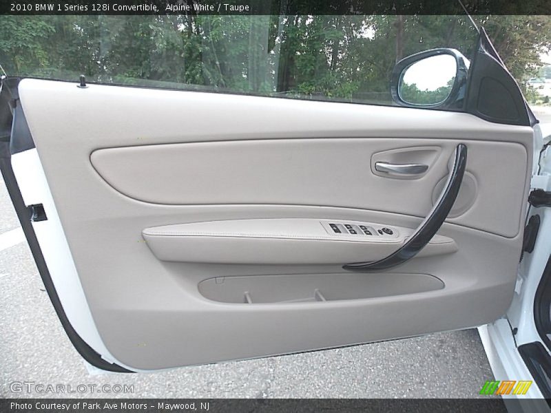 Alpine White / Taupe 2010 BMW 1 Series 128i Convertible
