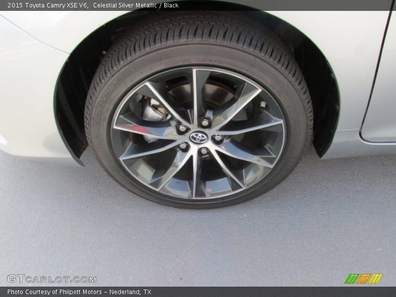 Celestial Silver Metallic / Black 2015 Toyota Camry XSE V6