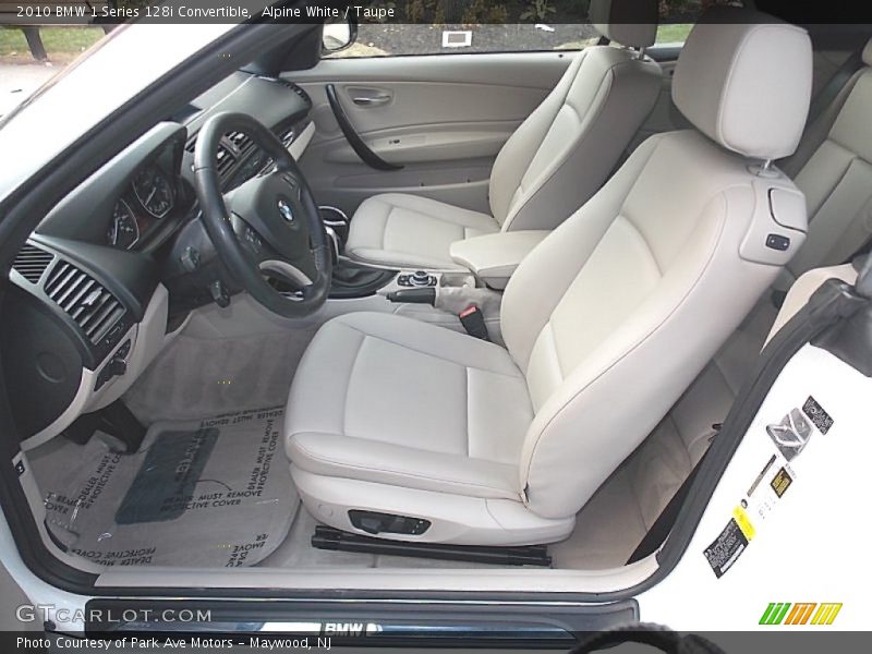 Alpine White / Taupe 2010 BMW 1 Series 128i Convertible