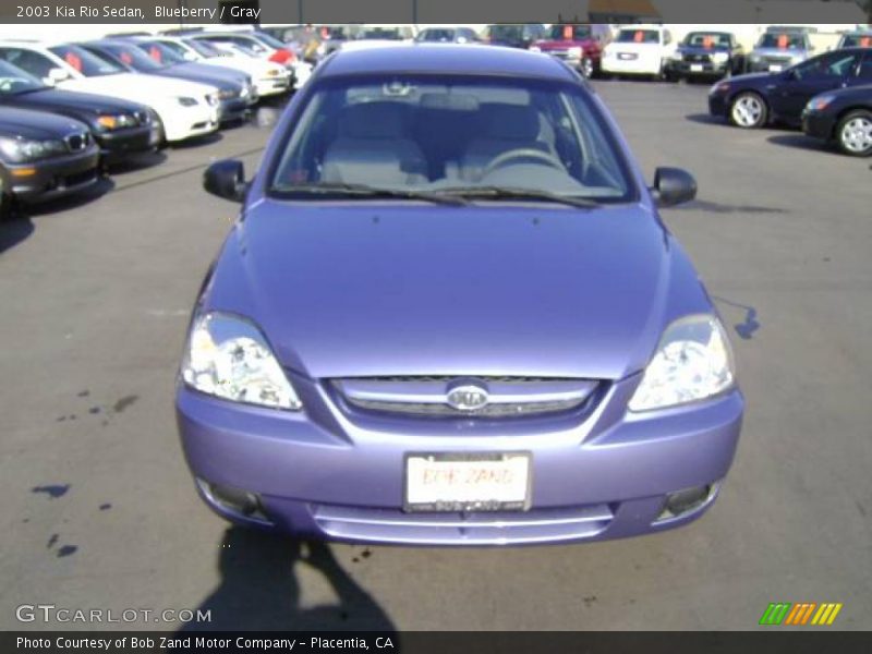 Blueberry / Gray 2003 Kia Rio Sedan