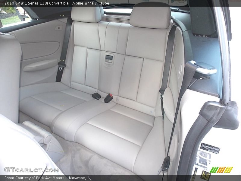 Alpine White / Taupe 2010 BMW 1 Series 128i Convertible