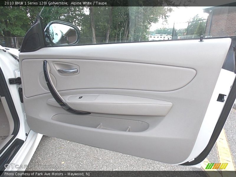 Alpine White / Taupe 2010 BMW 1 Series 128i Convertible