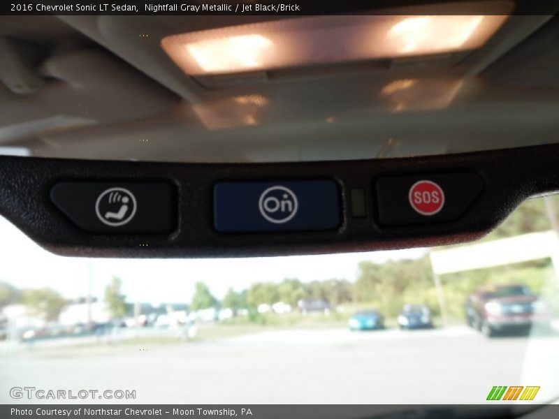 Nightfall Gray Metallic / Jet Black/Brick 2016 Chevrolet Sonic LT Sedan