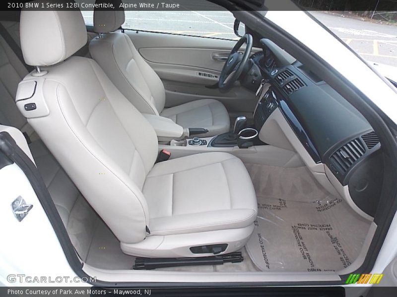 Alpine White / Taupe 2010 BMW 1 Series 128i Convertible
